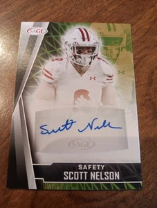 2022 SAGE HIGH SERIES AUTO SCOTT NELSON MINT.🔥 - Picture 1 of 8
