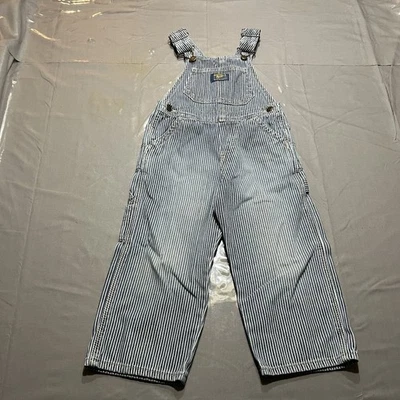 Mono Vestbak Vintage OshKosh Railroad Rayas Niños Talla Azul 3T Niño Pequeño Foto 1 de 4
