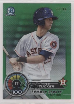 2018 Bowman Bowman Scouts' Top 100 Green Refractor /99 Kyle Tucker #BTP-17 - Image 1 of 2