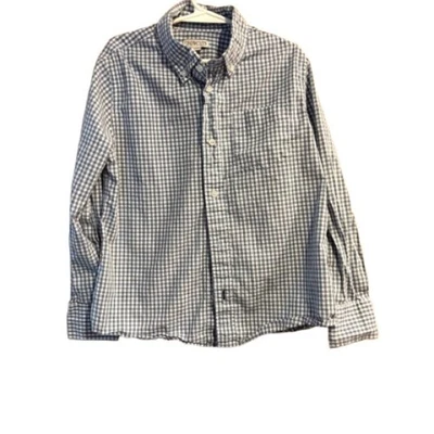 Crewcuts Blue and White Gingham Button-Down Shirt size 8 Boys - Image 1 of 4