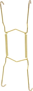 122052 Plate Hanger, 8-11 Inch, Brass Durable Brass Construction Perfect Fit New - Picture 1 of 4