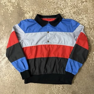 Vintage 80s OP Weather Wear Colorblock Windbreaker Jacket Large Ocean Pacific HK - Bild 1 von 8