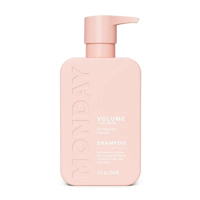 MONDAY Haircare Volume Shampoo 12oz for Thin, Fine, and Oily Hair (354ml), Pink - Image 1 of 4