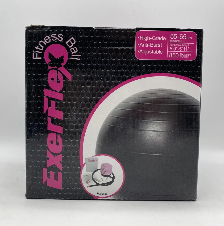 Fitness Ball High-Grade Anti-Burst Adjustable Exercise Ball with Pump - Image 1 of 1