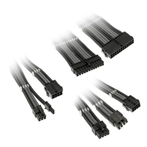 Kolink Core Adept Braided Cable Extension Kit - Black/Grey - Bild 1 von 4