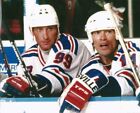 Photo 8x10 de Wayne Gretzky/Mark Messier NY RANGERS NON SIGNÉE