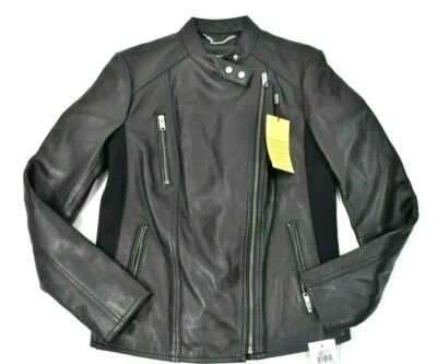 Chaqueta de Cuero Marc New York Mujer Nueva S Cuero Cuir Negro Piel Moto Bicicleta Foto 1 de 4