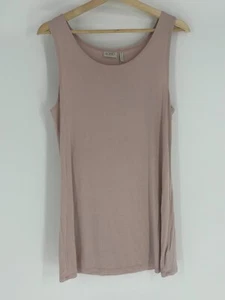 LOGO Lori Goldstein Pink Sleeveless Scoop Neck Tank Top Women's Size Medium - Picture 1 of 7