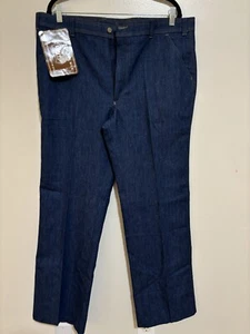 NEW NOS 70s Retro Levi’s Action Casual Mens Vintage NWT 38x32 Dark Blue Jeans - Picture 1 of 11