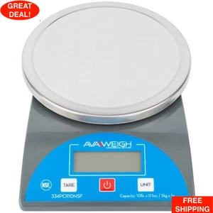 10 lb. Commercial Round Electric Dual Reading Digital Portion Control Scale NSF - Picture 1 of 12