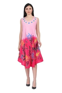 Sommerkleid/Hippie Tunika indisch Multi-Krawatte gefärbt/Batik Strandkleid - Bild 1 von 5
