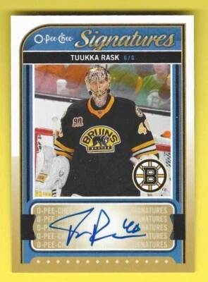 2014-15 OPC O-Pee-Chee Signatures Tuukka Rask (Group B) - Image 1 of 2