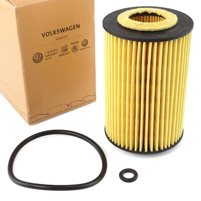 ORIGINAL VW SKODA AUDI SEAT Filter Ölfilter Filtereinsatz mit Dichtung 03N115562 - Bild 1 von 3