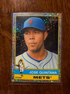 2025 Topps Heritage - Jose Quintana #242 Chrome Silver Sparkle Rftr Mets - Picture 1 of 3