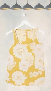 Ex Fat face Women’s Sleeveless Kristy Bloom Vest in Golden Yellow - Picture 1 of 2