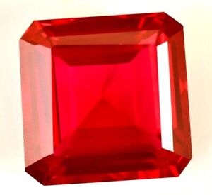 Natural Mozambique Blood Red Ruby 29.55 CT Certified Treated Emerald Gemstone 