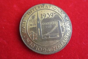 Golden Gate International Exposition Token 1939 Golden Gate Inter Expo Token SF - Imagen 1 de 6