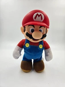 Jakks 10" World Of Nintendo Jumping Super Mario Plush-Sound Figure - Works - Picture 1 of 2