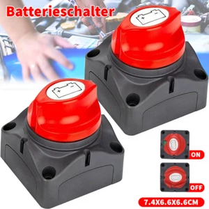 2X Batterie Trennschalter 300A Hauptschalter 12V-48V Trennschalter KFZ LKW Boot - Bild 1 von 14