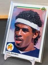 Deion Sanders Star Rookie Card #13 - 1990 Upper Deck Baseball - New York Yankees