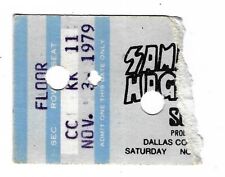 Sammy Hagar The Scorpions Pat Travers 11/3/79 Dallas TX Rare Ticket Stub