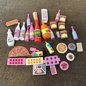 Vintage Barbie Food, Milk & Tray Lot.  Collector Or Doll House Or Reseller! - Picture 1 of 19