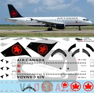  V1 Decals Airbus A320 Air Canada for 1/144 Revell Model Airplane Kit V1D0460 - Picture 1 of 8