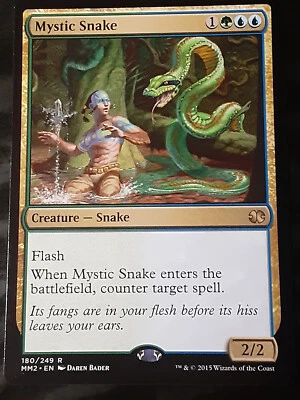Mystic Snake x1 , Modern Masters 2015 , NM , MTG , FREE SHIPPING - Image 1 of 2