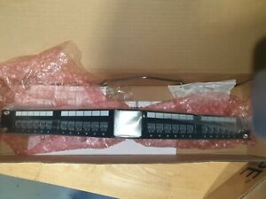Cat6a angled 24 port patch panel COMMSCOPE Complete with 24 x Cat6a Jacks