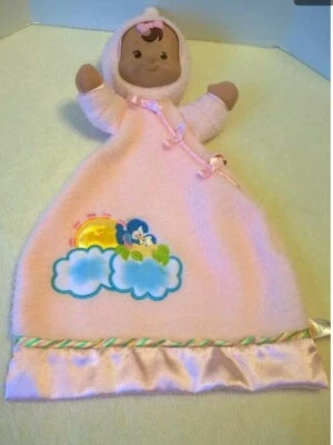 Розовая кукла FISH PRICE FLUTTERBYE DREAMS милое защитное одеяло солнечные облака 2004 - Изображение 1 из 4