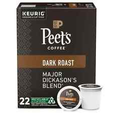 Peet's Coffee Major Dickason's Blend K-Cup Coffee Pods, Premium Dark Roast, 22 C