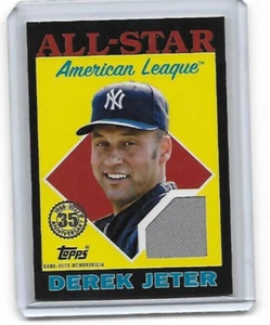 DEREK JETER 2023 Topps 1988 All-Star Game-Used Jersey Relic BLACK /199 #88ASR-DJ - Picture 1 of 2