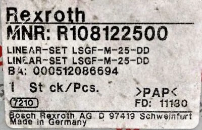Rodamiento lineal Rexroth R108122500 Foto 1 de 3
