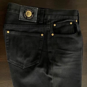 VERSACE JEANS SIGNATURE jeans black size 32 from S/S 1993 Miami collection - Picture 1 of 19