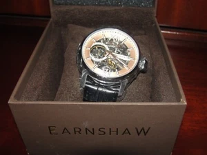 THOMAS EARNSHAW DRESS WATCH - PADSTOW SKELETON AUTOMATIC COPPER GOLD ES-8149-01. - Picture 1 of 14