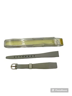 Correa de reloj vintage Hirsch calidad becerro cuero genuino gris 12MM. Nuevo Foto 1 de 4