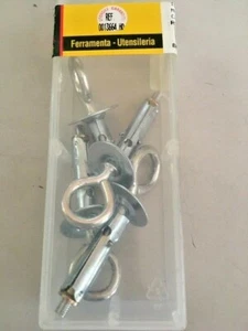 4 Stahldübel 9 mm mit geschlossener Öse Dübel Schrauben Beschläge Werkzeug - Bild 1 von 1
