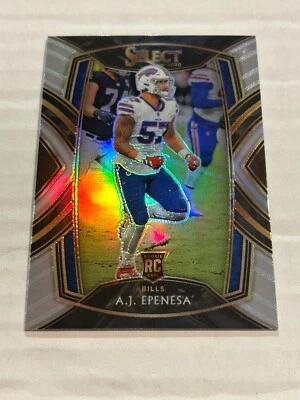2020 PANINI SELECT A.J. EPENESA #295 CLUB LEVEL SILVER PRIZM ROOKIE BILLS SP - Image 1 of 2