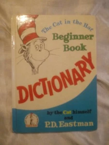 VINTAGE DR SEUSS THE CAT IN THE HAT BEGINNER BOOK DICTIONARY PD EASTMAN - Picture 1 of 5