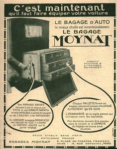 Alte Reklame Das Autogepäck Moynat 1923 aus Zeitschrift - Bild 1 von 2