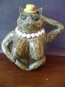 LIN CRAVEN RARE-RARE-RARE POTTERY CAR FIGURAL - Picture 1 of 8
