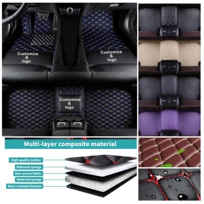 Alfombrillas Para Peugeot-207-308-607-3008-307-4008-RCZ Alfombrillas Coche 3D Forro Auto Foto 1 de 4