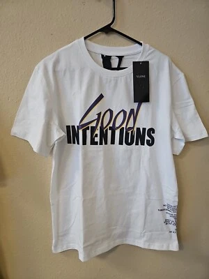 CAMISETA VLONE X NAV BUENAS INTENCIONES PALOMAS BLANCA/PÚRPURA TALLA MEDIANA. Nuevo con etiquetas  Foto 1 de 4