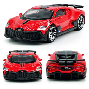 1/64 Divo W16 Model Car Supercar Diecast Toy Cars for Kids Men Collection Red