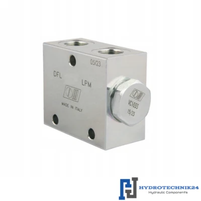 OLEODINAMICA ITALIA Mengenteiler DFL V1027 - Stromregelventil Teilung 50/50, 1/2" 60-80L/min 35