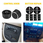 A/c Climate Control + Audio Knobs Dash Repair Button Decal Stickers Car Interior