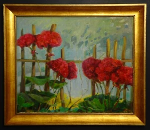 Pintura al óleo - geranios - Pintora polaca Krystyna Przadka 2012 Arte Arte - Imagen 1 de 12