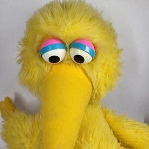 Large Big Bird Plush Sesame Street Stuffed Animal 30" Vtg 1985 Hasbro Softies - Picture 1 of 13