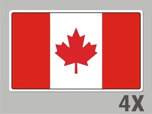 4 Canada Canadian stickers flag decal bumper car bike emblem vinyl FL011 - Imagen 1 de 1