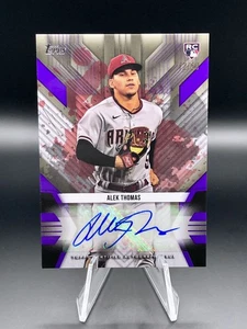 Alek Thomas 2022 Topps UK Edition Lot - Purple Auto /50 & Black /125 - Rookie RC - Bild 1 von 4